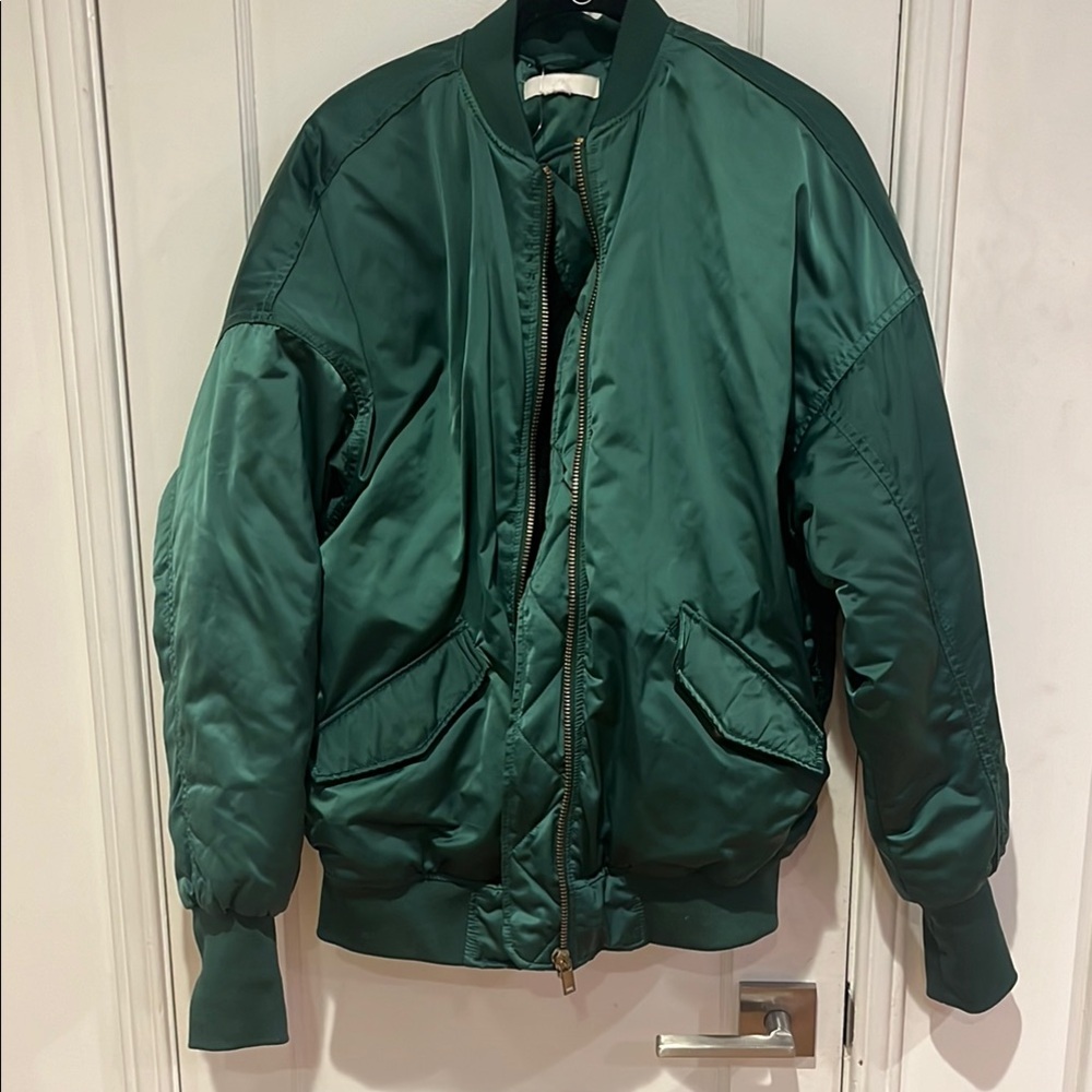 Women’s Green Bomber Jacket
